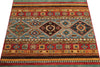 3x5 Gray and Multicolor Tribal Rug