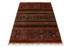 3x5 Brown and Multicolor Tribal Rug