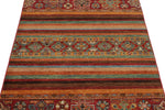 3x5 Brown and Multicolor Tribal Rug