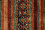 3x5 Brown and Multicolor Tribal Rug