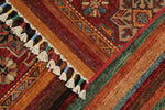 3x5 Brown and Multicolor Tribal Rug