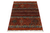 3x4 Brown and Multicolor Tribal Rug