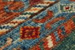 3x4 Brown and Multicolor Tribal Rug