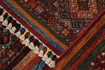 3x4 Brown and Multicolor Tribal Rug