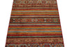 3x4 Brown and Multicolor Tribal Rug