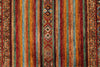 3x4 Brown and Multicolor Tribal Rug