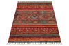 3x4 Multicolor Tribal Rug