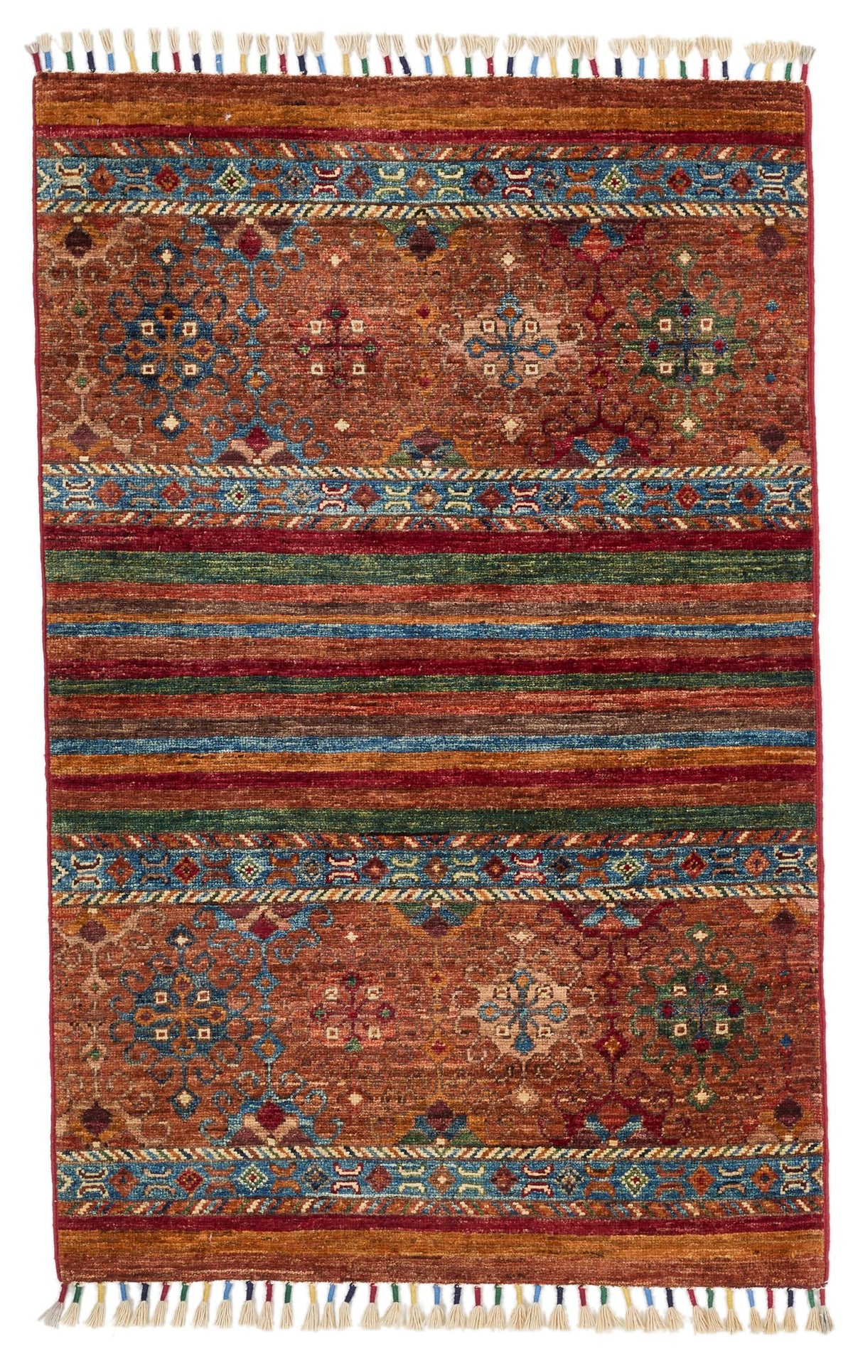 3x4 Multicolor Tribal Rug