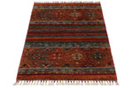 3x4 Multicolor Tribal Rug