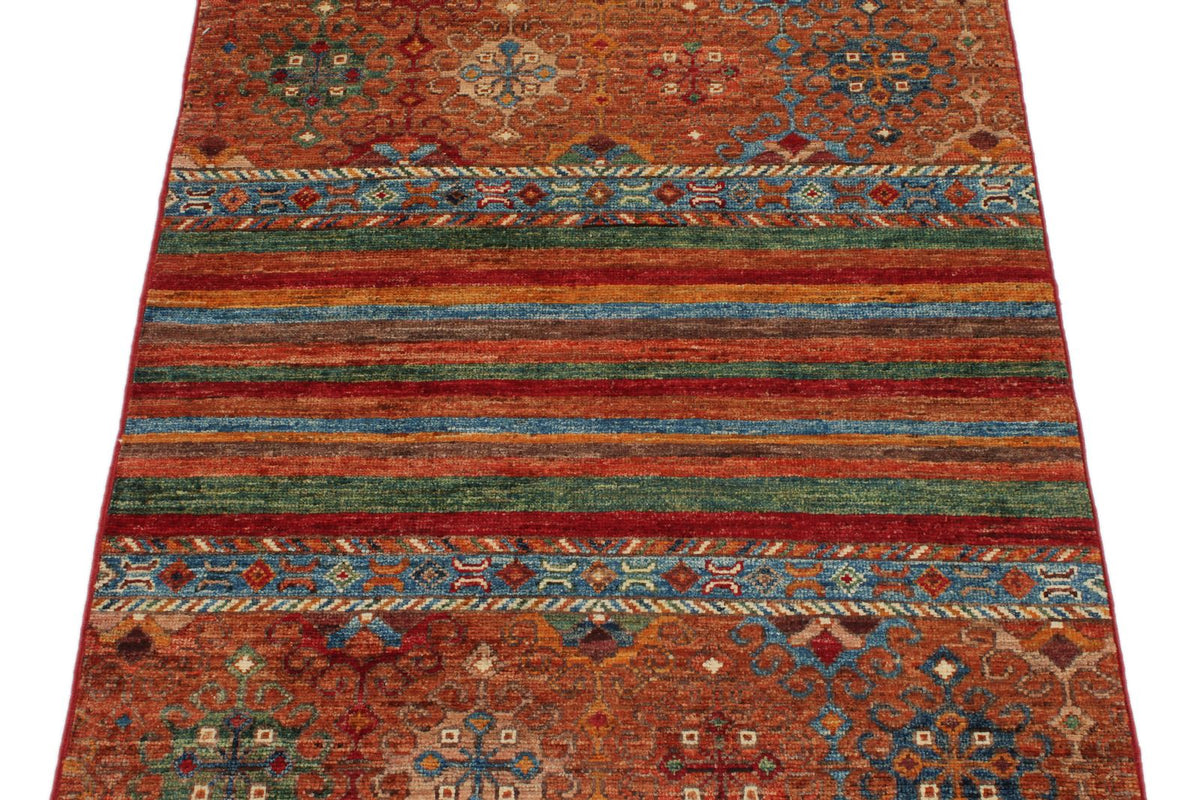 3x4 Multicolor Tribal Rug