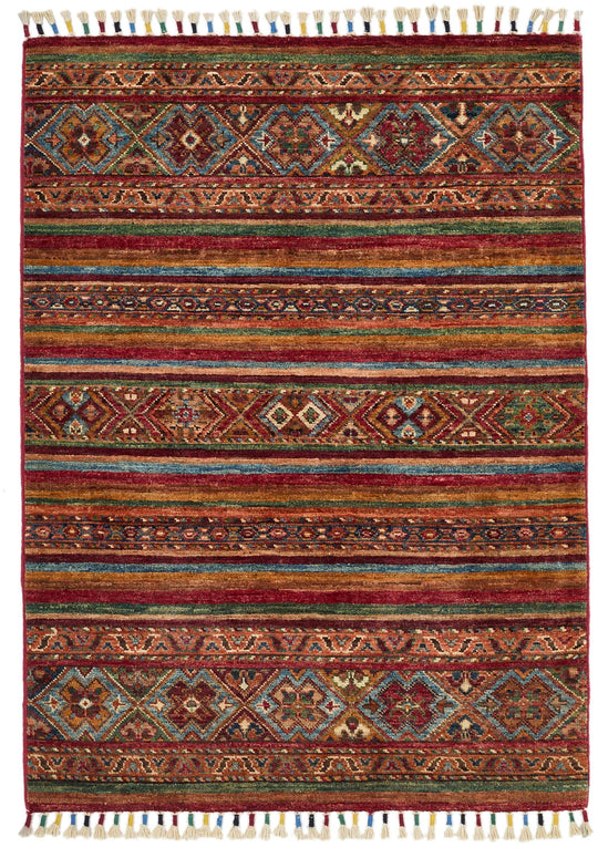3x4 Multicolor Tribal Rug