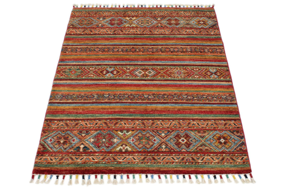 3x4 Multicolor Tribal Rug