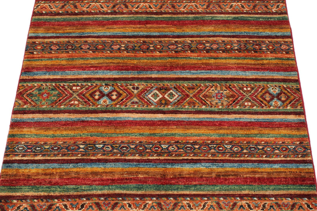 3x4 Multicolor Tribal Rug