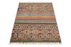 3x4 Brown and Multicolor Tribal Rug