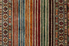 3x4 Brown and Multicolor Tribal Rug