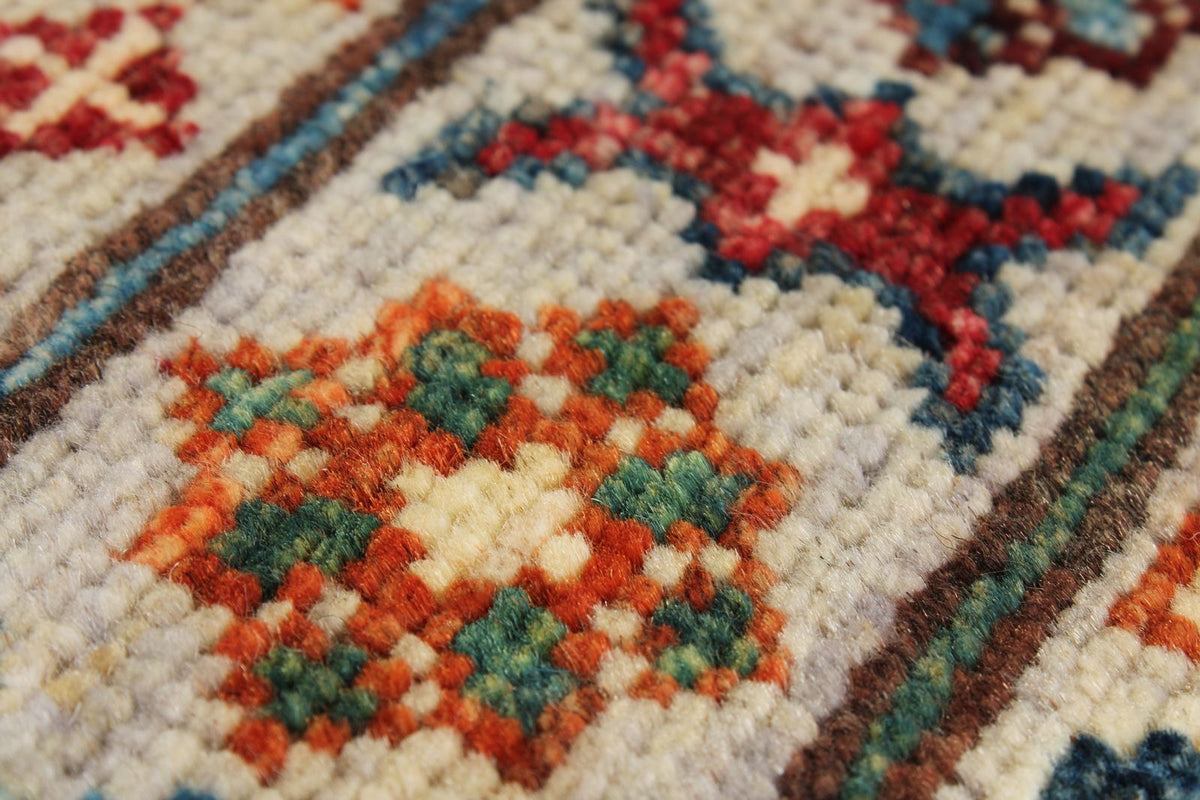 3x4 Brown and Multicolor Tribal Rug