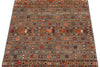 3x4 Brown and Multicolor Tribal Rug