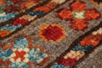 3x4 Brown and Multicolor Tribal Rug