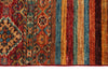 3x4 Brown and Multicolor Tribal Rug
