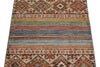 3x4 Gray and Multicolor Tribal Rug