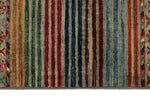 3x4 Gray and Multicolor Tribal Rug