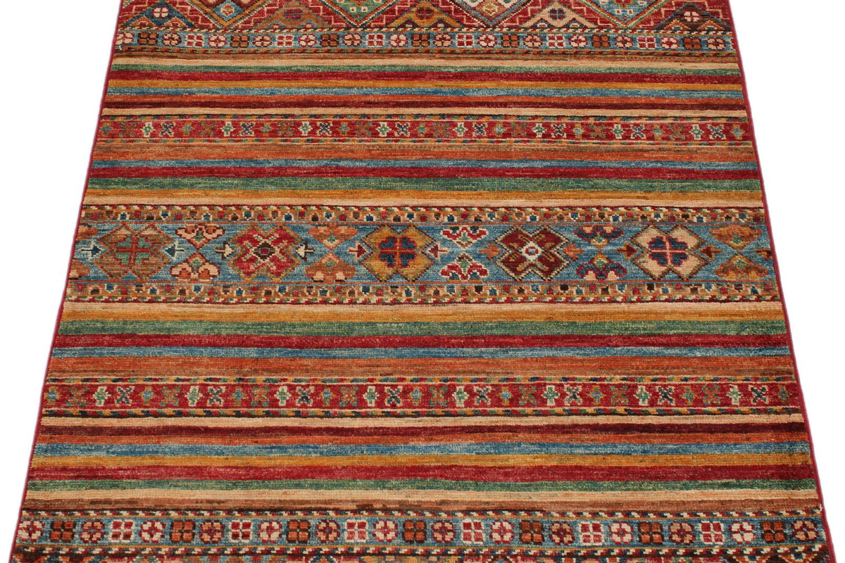 3x4 Multicolor Tribal Rug