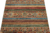 3x4 Brown and Multicolor Tribal Rug