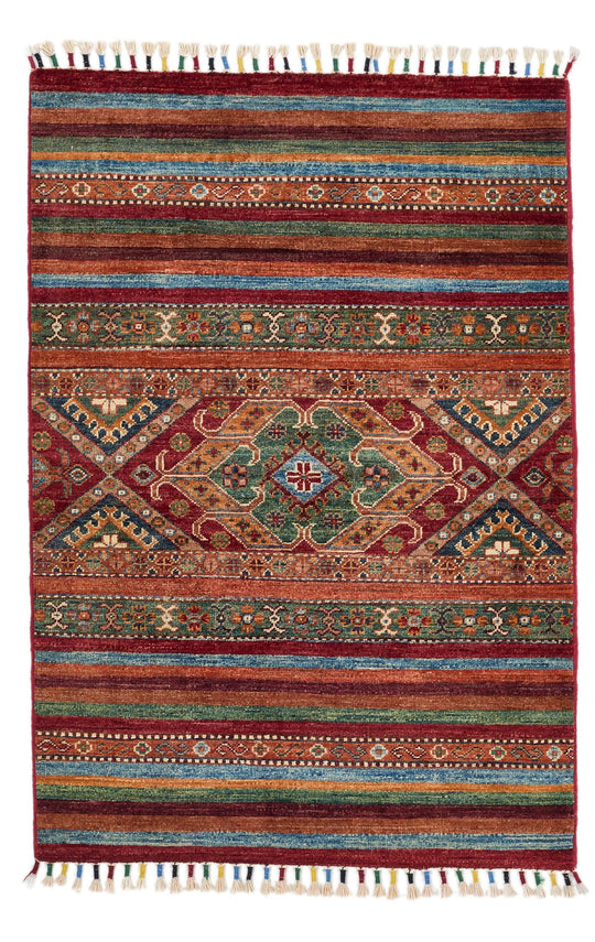 3x4 Multicolor Tribal Rug