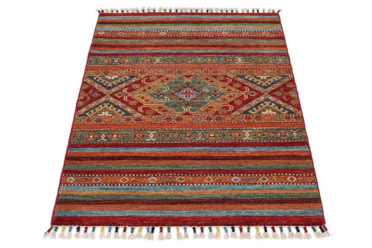 3x4 Multicolor Tribal Rug