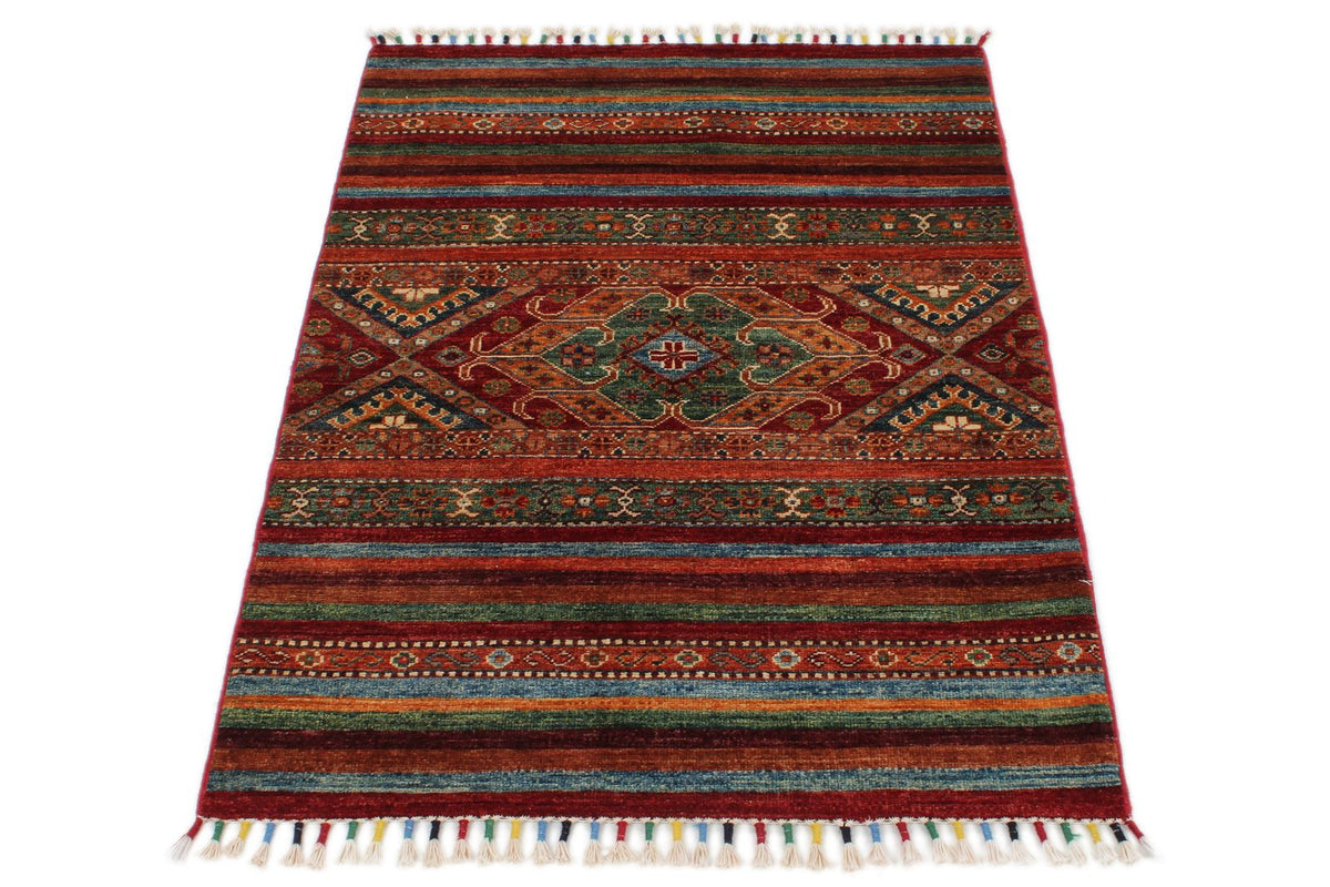 3x4 Multicolor Tribal Rug