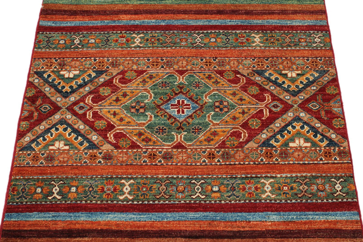 3x4 Multicolor Tribal Rug