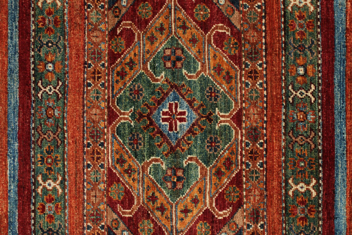 3x4 Multicolor Tribal Rug