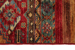 3x4 Red and Multicolor Tribal Rug