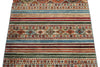 3x4 Brown and Multicolor Tribal Rug