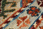 3x4 Brown and Multicolor Tribal Rug