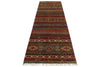 3x10 Brown and Multicolor Tribal Runner
