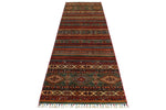 3x10 Brown and Multicolor Tribal Runner