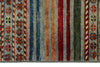 3x4 Gray and Multicolor Tribal Rug