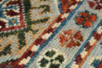 3x4 Gray and Multicolor Tribal Rug