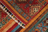3x4 Red and Multicolor Tribal Rug