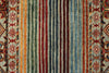3x4 Brown and Multicolor Tribal Rug