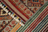 3x4 Brown and Multicolor Tribal Rug