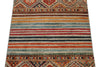 3x4 Brown and Multicolor Tribal Rug