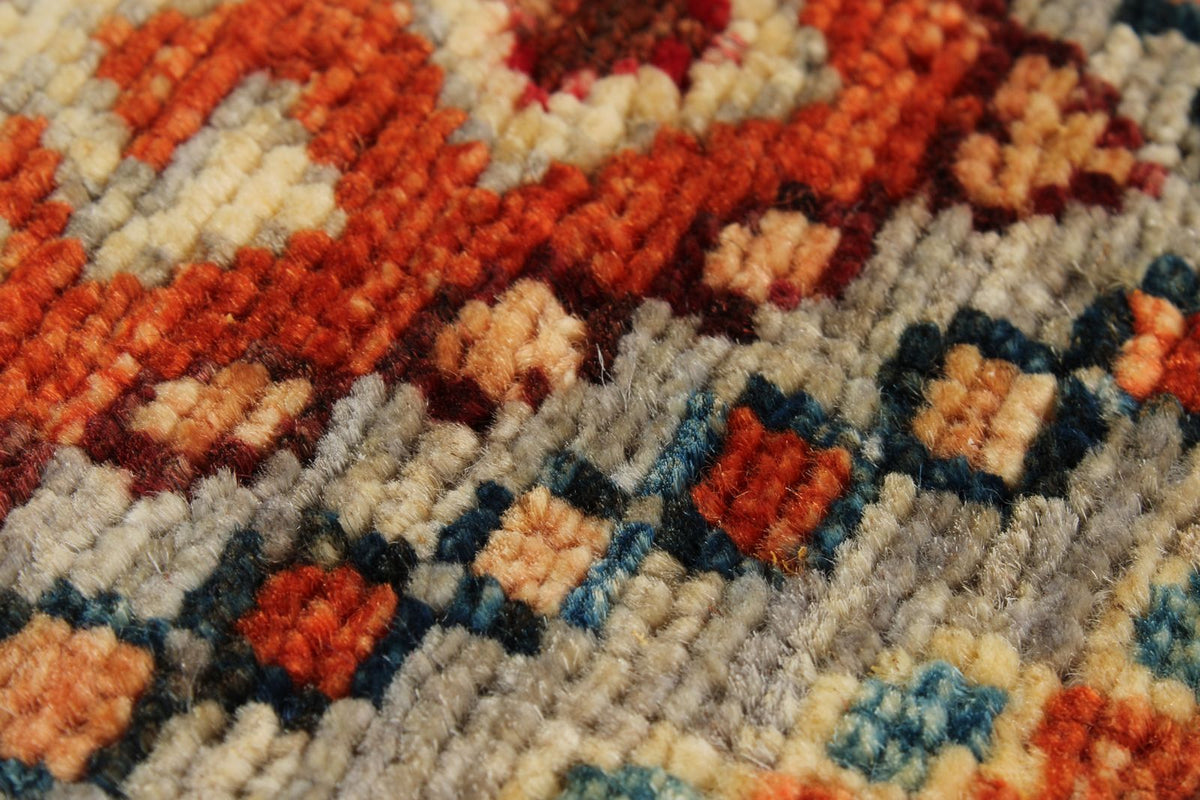 3x4 Brown and Multicolor Tribal Rug