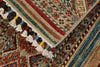 3x4 Brown and Multicolor Tribal Rug