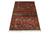 3x5 Brown and Multicolor Tribal Rug