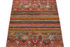 3x5 Brown and Multicolor Tribal Rug