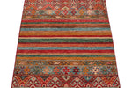 3x5 Brown and Multicolor Tribal Rug