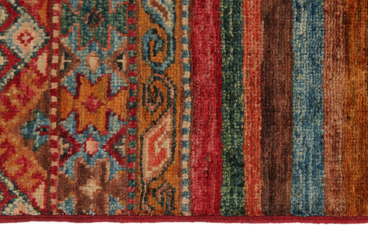 3x5 Brown and Multicolor Tribal Rug