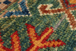 3x4 Red and Multicolor Tribal Rug